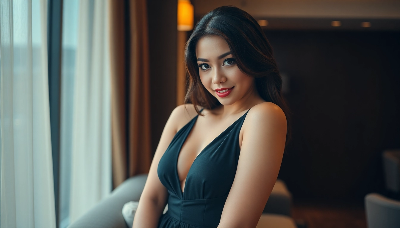 KL escort girl exudes charm and confidence, showcasing glamorous beauty for premium services.