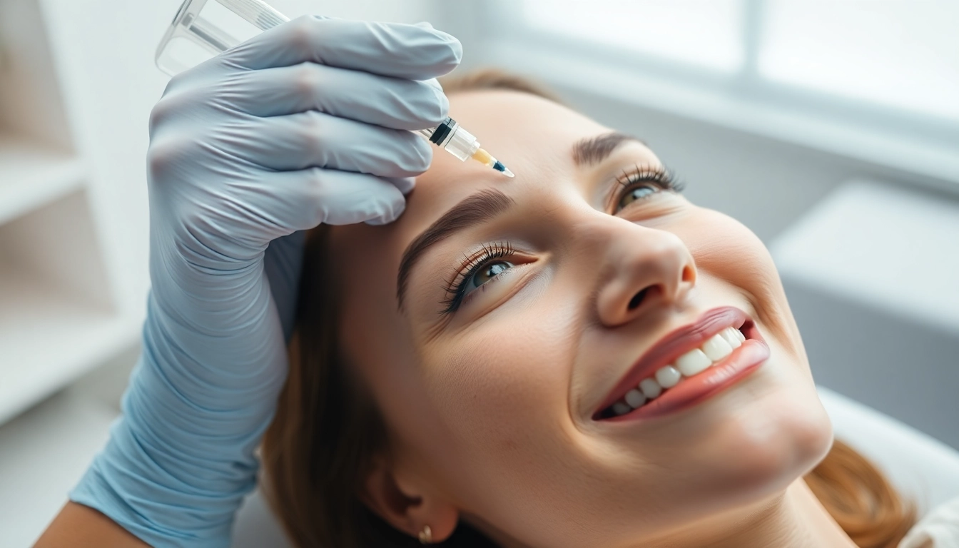 Botox Behandlung für glatte, jünger wirkende Haut – professionelle Injektion in entspannter Atmosphäre.