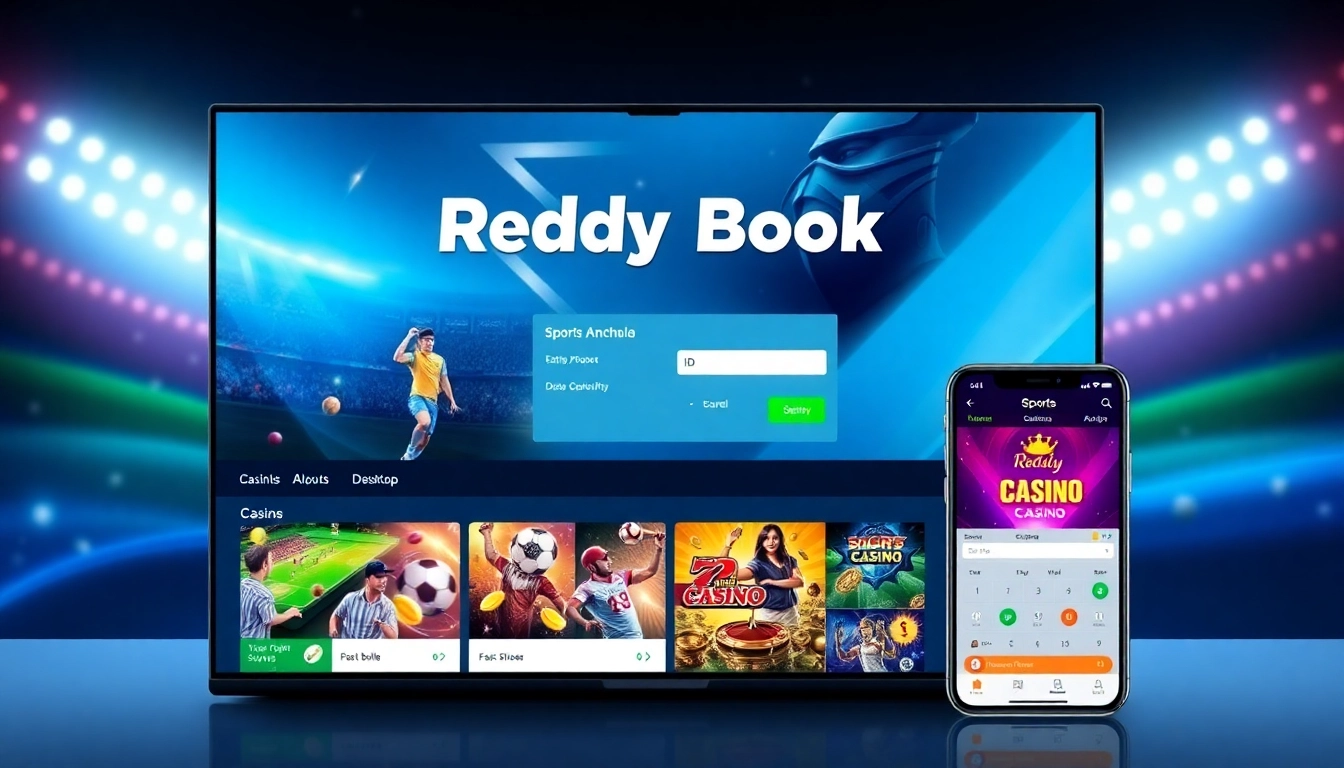 Reddy Anna Book ID registration page featuring live sports betting and casino options for quick access and user engagement.