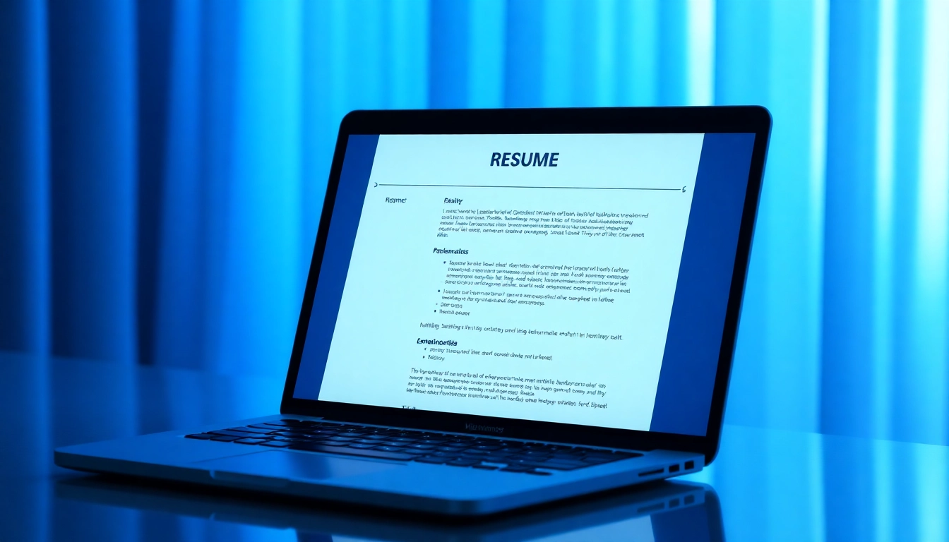 Skilled resume writing experts crafting a modern digital resume for professional success and