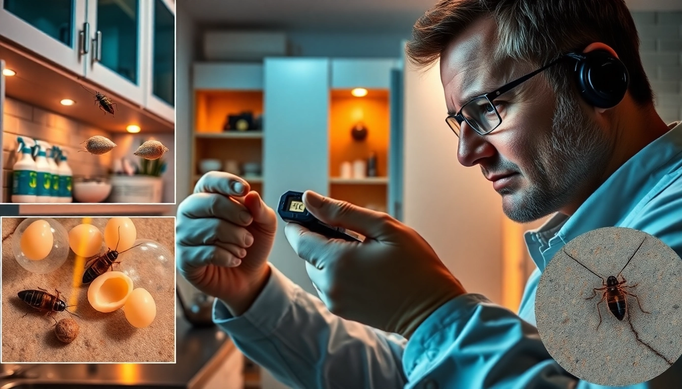 Technicus voert inspectie uit in een moderne keuken met high-tech apparatuur