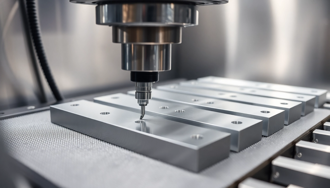 High-precision usugi frezowania CNC of aluminum components by expert machinists in a modern workshop