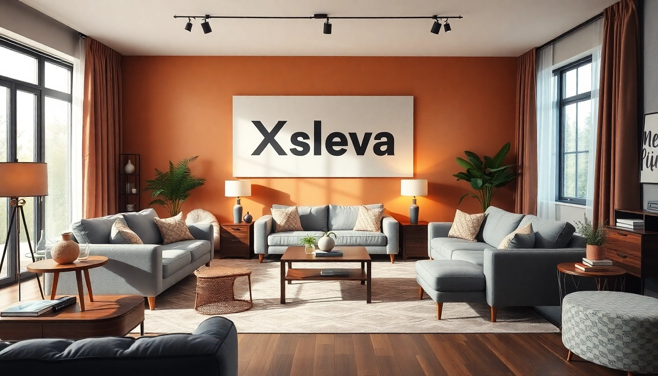 Special XXXLutz sleva offers displayed on stylish furniture icons for home improvement shoppers