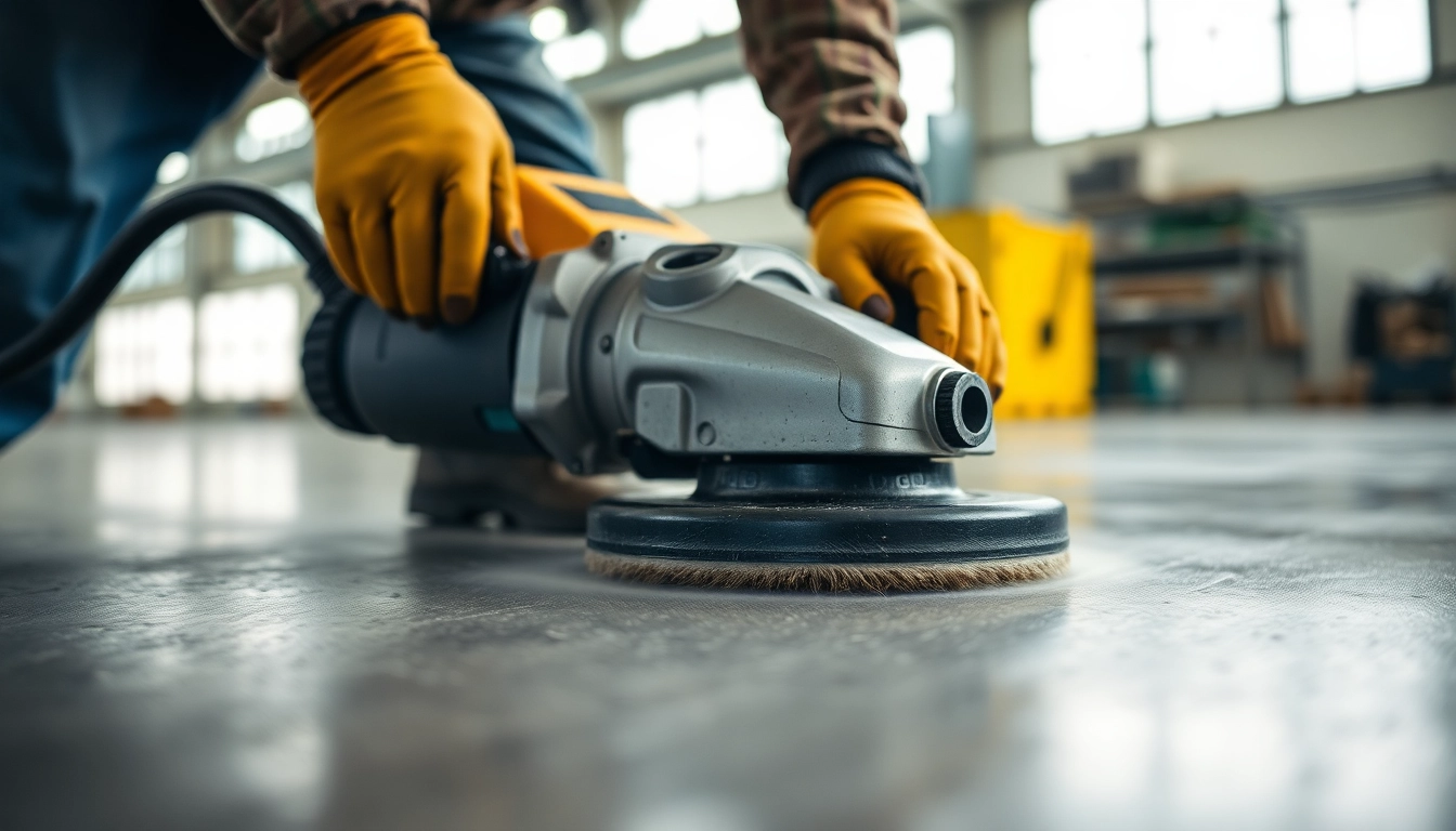Concrete grinding Birmingham experts polishing a smooth, durable floor with precision and care