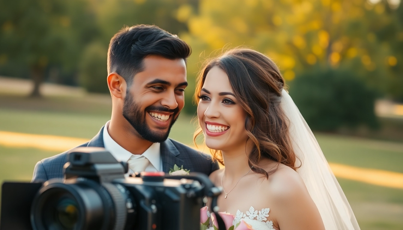 Beautiful couple during a natural eskuvo fotozas session outdoors capturing authentic romantic