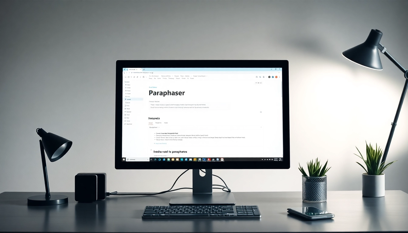 Paraphraser tool in use by a writer for rewriting and enhancing text clarity and flow