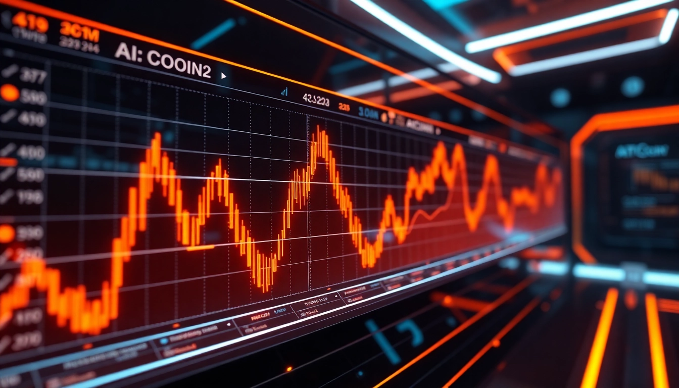 AICoin digital chart with real-time data analysis and AI-driven market insights for investors