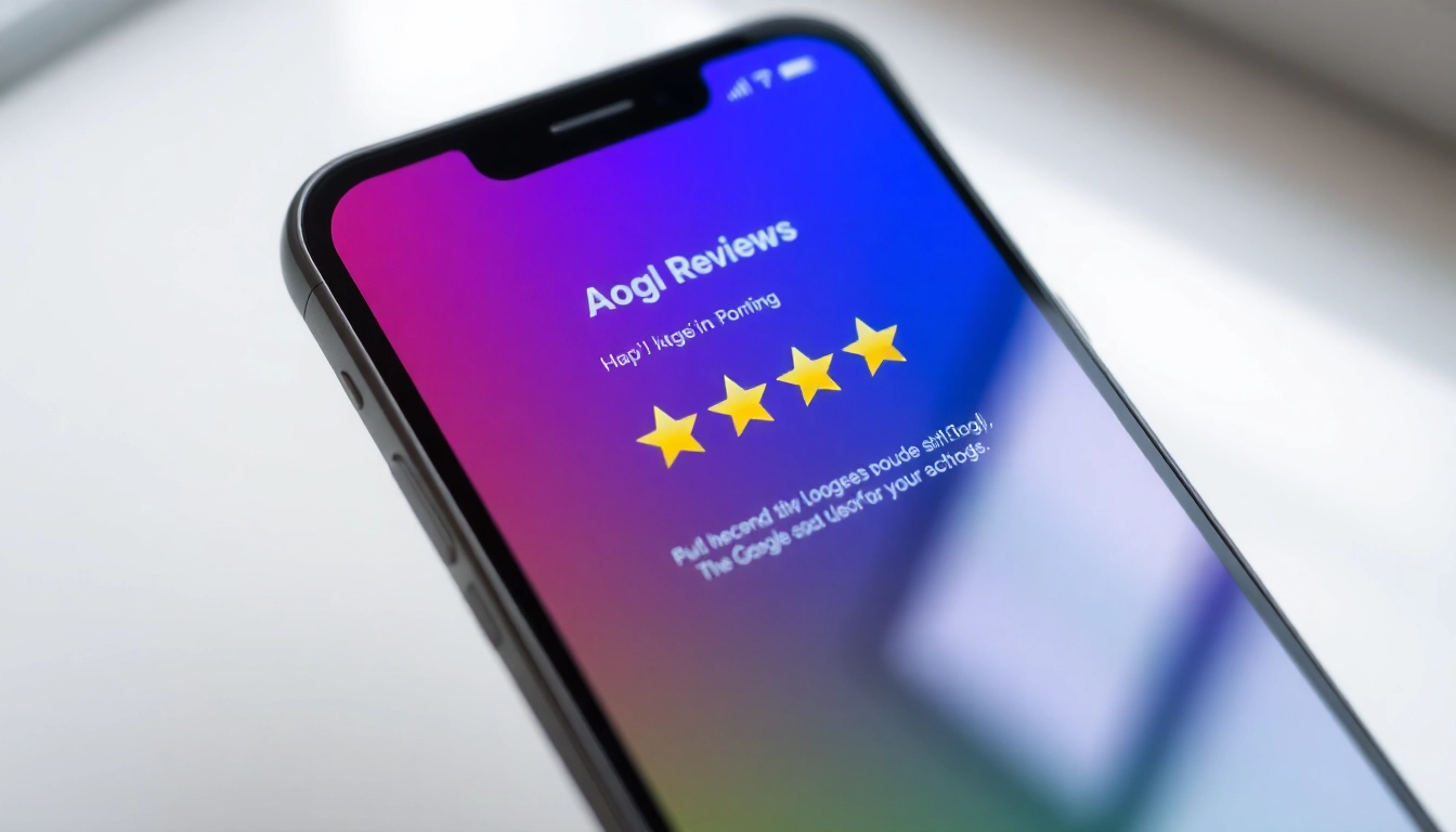 Business owner reading Google Reviews on a smartphone to improve customer trust and reputation